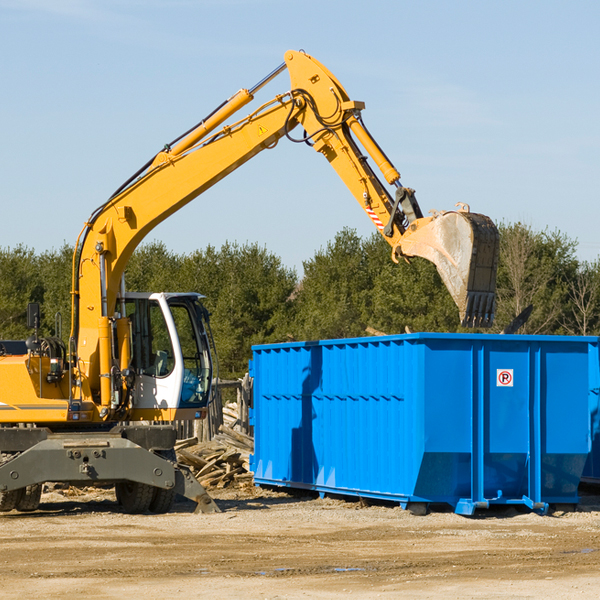 what happens if the residential dumpster is damaged or stolen during rental in Somerton